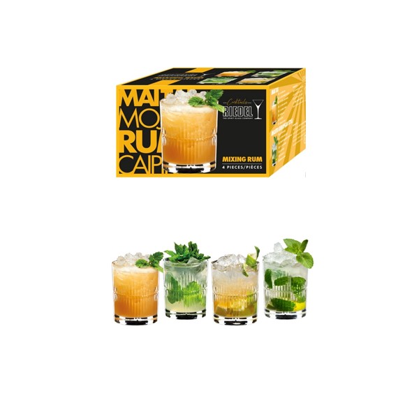 4 Verres Mixing RUM  13cl