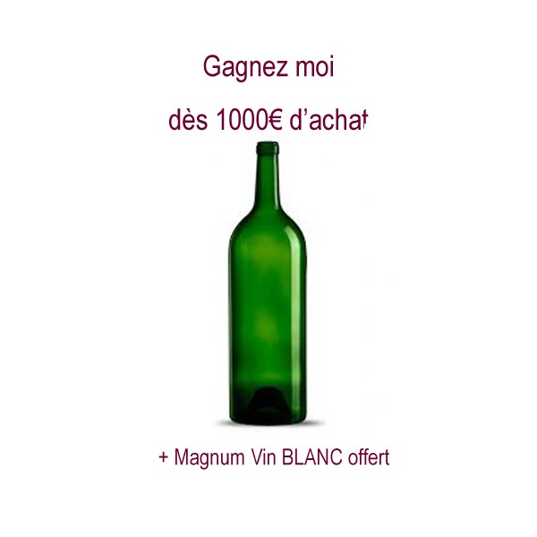 Magnum vin rouge + vin blanc offert